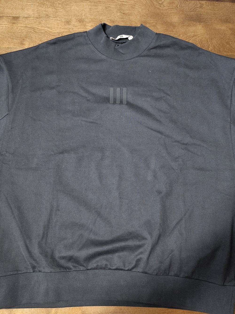Adidas X Fear Of God X Athletics Black S/S Men's Sweatshirt Medium (Oversized)